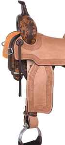 Selles de cheval de course occidentales faites à la main de qualité supérieure Arbre en bois Design élégant en cuir de qualité supérieure - Product Image 2