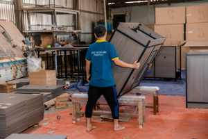 2024 Muebles comerciales modernos Juegos de dormitorio de hotel Diseño de madera personalizado El mejor precio en la fábrica vietnamita - Product Image 5