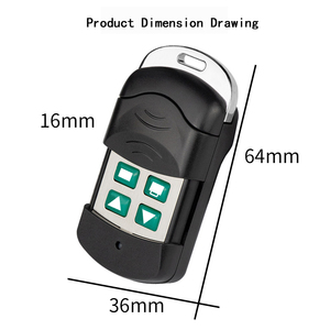 Control Remoto Universal de 4 Botones 433/315MHz con ABS y Metal, Código de Aprendizaje, 1 Año de Garantía para Sistema de Puerta de Garaje - Product Image 2