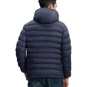 Chaqueta acolchada personalizada a granel para hombre, cálida, impermeable, ligera, aislada, para invierno, moda al por mayor, proveedor OEM - Product Image 3