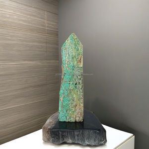 ขายส่งหินสมิธโซไนต์ธรรมชาติทรงโอเบลิสก์ ขนาด 2.5x2.5x9 ซม. ขัดเงา คุณภาพสูง งานฝีมือหินกึ่งมีค่า ทำด้วยมือ จากอินโดนีเซีย - Product Image 1