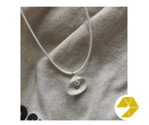 Collier de coquillage tropical Bracelet d'étoile de mer perle collier de coquillage artisanal d'été côtier perle tour de cou bijoux d'étoile de mer - Product Image 5