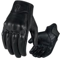 Guantes de Motociclismo Kawasaki Ninja de Cuero Transpirables para Invierno, Dedos Completos, Unisex