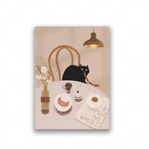 Pósteres Divertidos de Gatos para Cocina, Lienzos Decorativos, Arte de Pared - Product Image 6