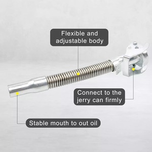 Jerry Can Spout Long-Nose Flexible Can Steel Pipe Oil Vertedor con Jerry Can Gask - Product Image 2