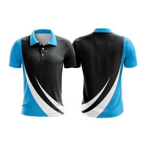 Polo de golf en tricot respirant à séchage rapide pour hommes, décontracté, à manches courtes avec motif solide et design imprimé - Product Image 4