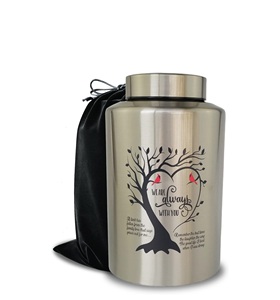 220 Lbs <b>Large</b> <b>Urns</b> for Adult Male Female Ashes Decorative Cremation <b>Urn</b> for Human Ashes Always with You Silver Custom Size - Product Image 1