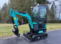 Gratis pengiriman AGT QH13R MINI CABBED EXCAVATOR 13.5HP 39 "BACKFILL BLADE 15" BUCKET sepenuhnya kipas angin kabel EPA CE tambahan PLUMBED