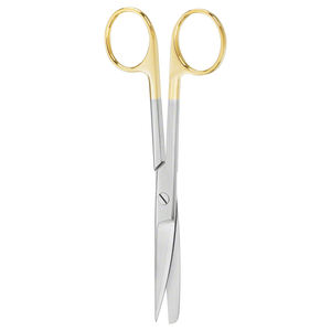 ที่กําหนดเองกรรไกรผ่าตัดครึ่งทอง Blunt ใบมีดคมกรรไกรตัดเย็บสแตนเลสกรรไกรตัดตะเข็บ - Product Image 3