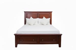 Kaldi Lit de rangement grand format en bois massif au design traditionnel Fabriqué à la main au Vietnam Meuble de chambre élégant standard exporté aux États-Unis - Product Image 6