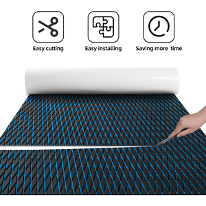 Tapis <span class=keywords><strong>de</strong></span> terrasse carré en mousse EVA moderne Installation par clic Imperméable Écologique Antidérapant Fournitures marines d'extérieur - Product Image 2