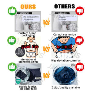 टिकाऊ कपास स्पैन्डेक्स मध्य वृद्धि लुभावनी मुद्रित बॉक्सर ब्रिफ्स ओम गंध कस्टम लेबल फैक्ट्री पुरुषों अंडरवियर - Product Image 5