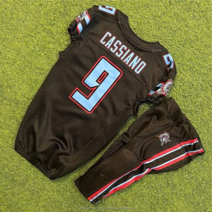 Camisetas de Fútbol Americano Estampadas y Transpirables de Diseño OEM, Uniformes Ligeros de Spandex/Poliéster de Secado Rápido y Antibacterianos - Product Image 3