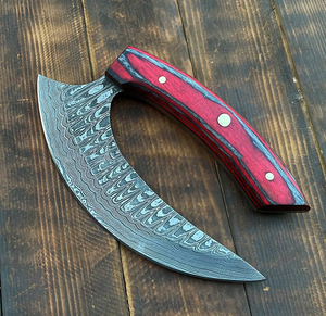 Full Tang Multi-Purpose Pizza Cutter <b>Axe</b> With Leather Sheath Custom Pizza <b>Axes</b> - Product Image 3