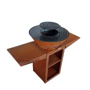 Foyer de camping extérieur en acier rouillé, type <span class=keywords><strong>plancha</strong></span>, pour jardin, idéal pour les fêtes barbecue et Noël, personnalisable en gros - Product Image 4