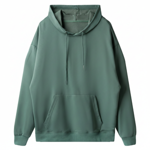 Wholesale Men's 180Gsm Lightweight Winter <b>Hoodie</b> Custom Logo <b>Thin</b> Polyester/Cotton Pullover Print Plain Dyed Breathable - Product Image 1