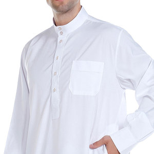 Vêtements islamiques pour hommes saoudiens, jubah à manches longues, thobe, vente chaude, jubba arabe avec logo personnalisé - Product Image 4