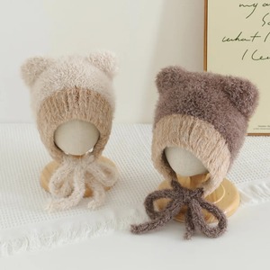 Bonnet d'hiver pour enfants, coupe-vent, anti-froid, en polaire tricoté, pour garçons et filles, avec oreilles de chat, design pour l'extérieur, la plage, décontracté, bébé - Product Image 4