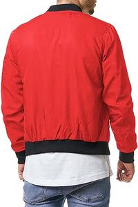 Calidad Premium 100% Poliéster Zip Up Ligero Varsity Slim Fit Windbreaker Softshell Primavera 2023 hombres B - Product Image 4