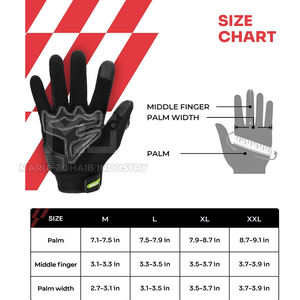 Guantes de Motocicleta de Cuero Hechos a Medida de Alta Calidad, con Pantalla Táctil, Dedos Completos, Unisex - Product Image 6