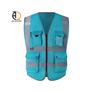 Chaleco de Seguridad con Logotipo Personalizado, Uniforme de Construcción, Ropa de Trabajo, Chaleco Reflectante de Alta Visibilidad con Bolsillos - Product Image 3