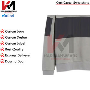 เสื้อสเวตเตอร์คอกลมสำหรับผู้ชายเสื้อสเวตเตอร์คอตตอนสไตล์สตรีทแวร์เสื้อสวมหัวโอเวอร์ไซส์ดีไซน์แบบกำหนดเองขนาดใหญ่พิเศษ - Product Image 6