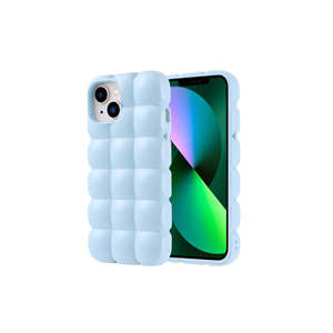 Étui de protection en silicone souple brillant de qualité supérieure ATA Dom Dom Series pour iPhone 14, anti-traces de doigts, style élégant, style Ins, vente au détail - Product Image 1