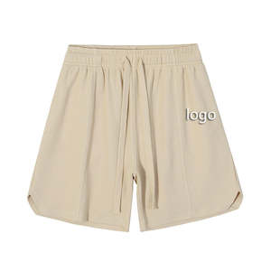 Top Summer Fitness Uso al aire libre Jogger Shorts Pantalones cortos de tendencia sueltos Elegantes pantalones cortos con cordón de fitness lisos - Product Image 1