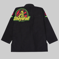 Uniforme de Jiu Jitsu Brasileño Sibrin Premium BJJ Gi |   Kimono Rasta Competitor Negro |   Ligero, Cómodo, Duradero y Transpirable