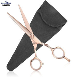 Instruments de salon de beauté, lames en acier inoxydable, tranchantes, écologiques, personnalisables, ciseaux de coiffure pour barbier - Product Image 1