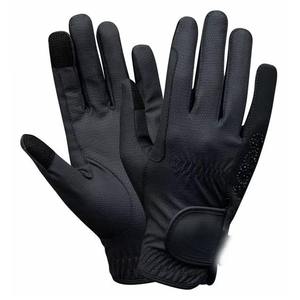 Guantes de montar a caballo personalizados de cuero sintético para hombres Anti Split Guantes de montar a caballo - Product Image 3