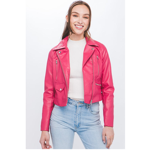 Chaqueta Bomber de cuero brillante auténtica acolchada para mujer, nailon transpirable de manga larga para montar en motocicleta en primavera e Invierno - Product Image 4
