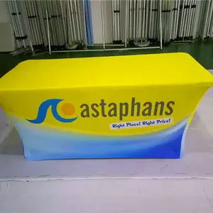 Toalha de mesa com estampa personalizada para eventos de negócios, toalha de mesa com estampa personalizada para bandeira de mesa com logotipo