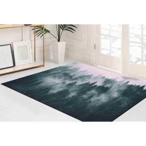Tapis imprimé : Facile à nettoyer, Décoration de bureau, Chambre à coucher, Style campagnard, Antidérapant, Tapis doux non tissé - Product Image 1