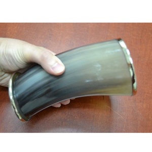 Verre à boire en corne fait à la main, écologique, de style viking, pour le miel et la bière - Product Image 5