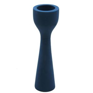 Bougeoir de luxe décoratif blanc délavé pour la maison, bougeoir pour décoration de mariage fait à la main - Product Image 5