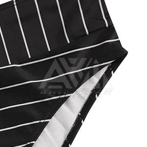 Conjunto de Bikini a Rayas para Mujer, Traje de Baño de Dos Piezas, Ropa de Playa, Logotipo Personalizado OEM ODM - Product Image 3