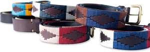 Multi Color Handmade Genuine Handcrafted <b>leather</b> polo <b>belts</b> for <b>men</b> and women stylish equestrian waist <b>belts</b> - Product Image 3