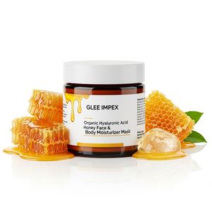 Crème hydratante pour le visage et le corps à l'acide hyaluronique biologique et au miel, masque hydratant en profondeur, formule nourrissante pour la peau, pour tous les types de peau - Product Image 4