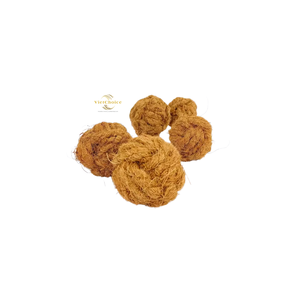 Vietchoice |   Jouet pour chien en boule de fibre de coco brute écologique avec fibre de coco et bois de café 2-5 cm Fibre grossière pour jouer et mâcher - Product Image 2