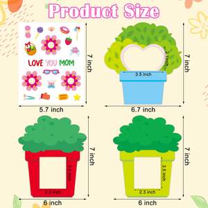 Cadre photo fête <span class=keywords><strong>des</strong></span> mères heureuse artisanat avec kits d'autocollants pour enfants Love You maman cadre photo artisanat cadeaux fête <span class=keywords><strong>des</strong></span> mères - Product Image 2