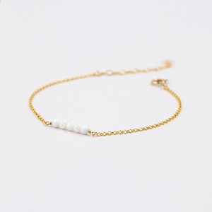 Pulsera de diseño de piedra lunar auténtica, cadena de piedra lunar de plata de ley 925, pulsera de piedras preciosas, fabricante de joyería fina de plata sólida - Product Image 1