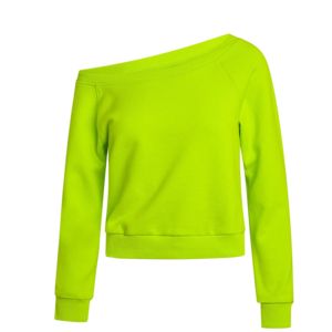 เสื้อสเวตเตอร์เปิดไหล่ของผู้หญิงเสื้อสเวตเชิ้ตแขนยาวขนาดใหญ่พิเศษออกแบบได้ตามต้องการ - Product Image 3