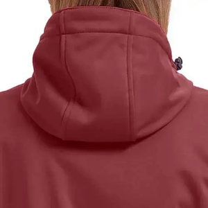 Activewear Chaquetas al aire libre Cortavientos con capucha Transpirable Impermeable Manga larga Cremallera frontal Chaquetas Softshell para mujer - Product Image 3