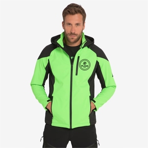 Men's Wholesale Softshell Jacket Windproof and Waterproof Breathable Plain <b>Coat</b> Streetwear Style with Embroidered Technics - Product Image 2