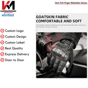 Gants de moto respirants en maille anti-transpiration avec protection des jointures, légers, à doigts complets, unisexes - Product Image 4