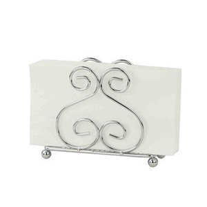 Great Quality Metal Napkin Stand With Wooden Base Latest Design Tissue Holder For Hotel And Restaurant <b>Table</b> Top Napkin Holder - Product Image 5