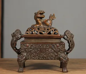 Porte-encens religieux en laiton durable pour Bakhoor, résine, Oud et encens aux herbes - Product Image 6