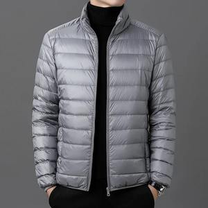 Veste d'hiver pour homme en coton léger sur mesure à prix de gros, col montant, veste en coton décontractée pour hommes d'âge moyen et jeunes - Product Image 2