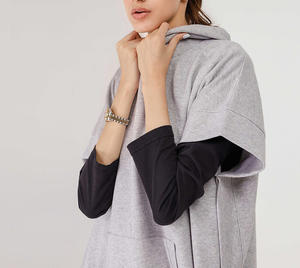 เสื้อฮู้ดปักไหล่ตกคุณภาพสูงสำหรับผู้หญิงเสื้อผ้าแนวสตรีท - Product Image 6